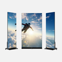 Layar Poster Digital LED Riotouch Indoor, Layar Sentuh Sistem Android, Video Wall