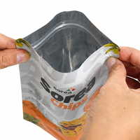 Sacs Mylar à Fermeture Ziplock Personnalisables à Faible MOQ, Finition Mate, Résistants à l'Humidité, pour Chips, Snacks et Aliments