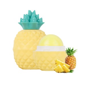 Bálsamo labial hidratante suave con forma de bola redonda, cuidado labial antigrietas de piña - Product Image 5