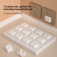 Cache-prise en plastique standard européen, protection enfant anti-choc électrique, 2 trous de prise, modèle FD2