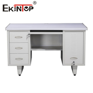 Ekintop <span class=keywords><strong>Home</strong></span> โต๊ะสำนักงานสแตนเลสโต๊ะทำงานธรรมดา - Product Image 2
