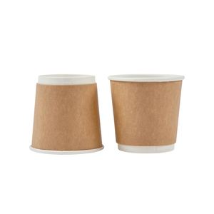 Gobelets en papier à double paroi de 8 oz, vente chaude, gobelets en papier à double paroi jetables personnalisés pour café chaud avec logo - Product Image 3