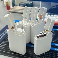 Étui à cigarettes portable écologique en plastique avec briquet intégré, impression 3D, résistant à la pression, universel