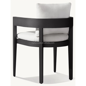 Silla <span class=keywords><strong>de</strong></span> Comedor <span class=keywords><strong>de</strong></span> Aluminio con Recubrimiento en Polvo, Resistente a la Intemperie, con Malla <span class=keywords><strong>de</strong></span> Drenaje, para Terrazas y Restaurantes <span class=keywords><strong>Modernos</strong></span> al Aire Libre - Product Image 4
