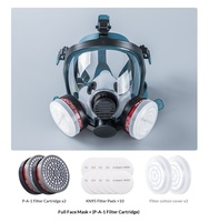 Anti Nuclear Tactical Full Face Reusable Gas Mask with Exhalation Valve Silicone Material Sale nbc Mask