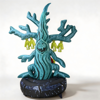 Arbre fantôme gonflable lumineux avec base, modèle d'arbre de jardin pour Halloween, taille personnalisée, arbre monstre gonflable