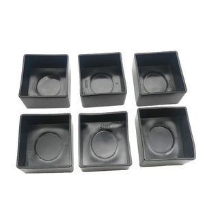 ปลอกหุ้มท่อพีวีซีทรงสี่เหลี่ยมฮันเจ 50 มม. สีดำใส อุปกรณ์ฟิตเนส ฝาปิดปลาย ปลอกป้องกัน ทนทาน - Product Image 2