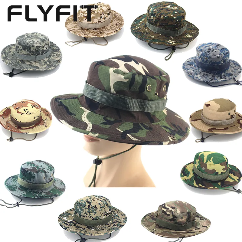FLYFIT หมวกบัคเก็ตซาฟารีลายพราง,ขายส่ง