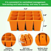Planteur de tomates en silicone biodégradable manuel de meilleure qualité écologique Plateaux de pépinière de semis de riz pour la plantation et la culture