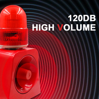 Avertisseur sonore et lumineux de sécurité pour chantier, 120 dB, haute puissance, détection par induction radar, activation sonore et lumineuse