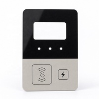 Panneau en PMMA acrylique noir mat pour chargeur de VE, façade personnalisée sérigraphiée avec découpe pour fenêtre d'affichage