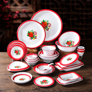 <b>Melamine</b> Tableware Set Small Soup <b>Bowls</b> Round Imitation Porcelain Rice <b>Bowls</b> Hotel Food Daily Use - Product Image 2