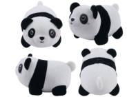 D KING Peluche Panda Brodé Adorable, Coussin Réconfortant Doux avec Doublure en Maille, Rembourrage en Coton, Unisexe pour Bébés et Tout-petits, Idéal pour les Fêtes