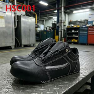Scarpe Antinfortunistiche LXG Preassemblate con Tomaia a Struttura Stabile, in Pelle Pieno Fiore Goffrata, Stivali da Lavoro con Tomaia Modellata HSC001 - Product Image 2