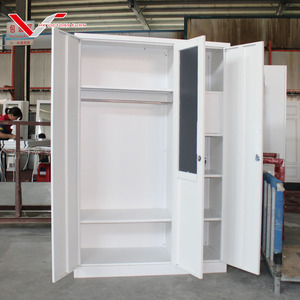 Armoire en acier bon marché pour chambre à coucher <span class=keywords><strong>avec</strong></span> <span class=keywords><strong>serrure</strong></span> et clé, casier métallique imprimé - Product Image 5