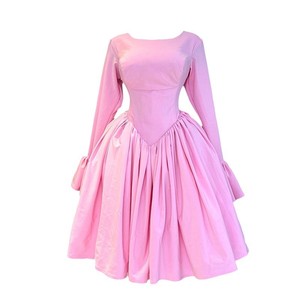 Abiti Eleganti da Donna con Collo Tondo, Maniche Lunghe, Cinturino Posteriore e Vita Alta a Linea A - Product Image 6
