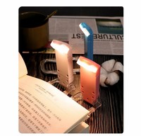 Lampe Marque-Page LED Pliable et Flexible, Rechargeable USB, Réglable, Portable, avec Clip pour la Lecture et Protection des Yeux