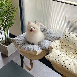 Lüks köpek yatağı evcil hayvan taşıyıcı yatak taşınabilir köpek seyahat çantası yavru çanta su geçirmez köpek kolu çanta cepler ile - Product Image 3