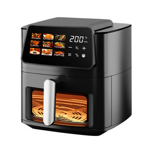 2025 mới khỏe mạnh dầu-miễn phí hộ gia đình Nồi chiên Nồi chiên không khí, 1500W 9.5 trực quan Nồi chiên không khí, với 9 cài sẵn hình ảnh lớn màn hình cảm ứng - Product Image 6