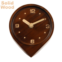 Horloge en bois de pin massif de style créatif et design moderne pour la décoration de bureau à domicile