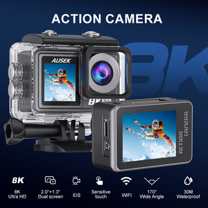 8K Grabación profesional Película Cámara DE ACCIÓN Grabadora de video Cámara deportiva Cámaras Vlog con WiFi/Control remoto/Micrófono - Product Image 3