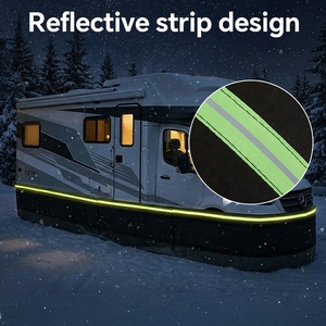 HOMFUL - Protección Inferior para <span class=keywords><strong>Autocaravanas</strong></span>, Tela de Fieltro Reflectante para Todas las Estaciones, 0.8 m de Altura, Múltiples Opciones de Longitud - Product Image 2