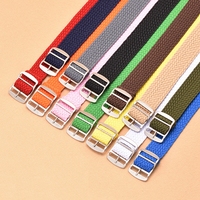 LAIHE Bracelet de montre tissé pour montres One Piece 16mm 18mm 20mm 22mm Bracelet de montre en perlon