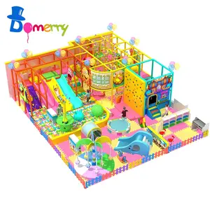 Indoor adventure swing set with ball pit pool soft play house equipment kids playground wood park