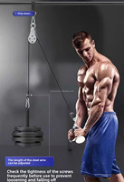 Système de poulie - Accessoire de machine à câble DIY pour salle de sport à domicile, ensemble d'entraînement réglable pour les biceps, les triceps et le renforcement du dos