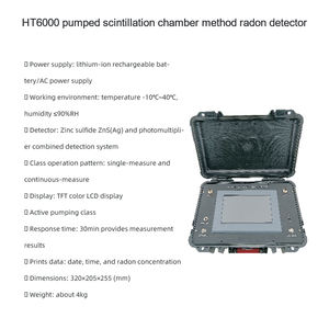 HT6000 pompalı sintilasyon odası yöntemi radon dedektörü - Product Image 2