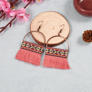 Pendientes de Borla Estilo Bohemio, Chapados en Bronce Antiguo, Pendientes Colgantes para Mujer, Joyería de Fiesta, Accesorio de Moda - Product Image 5