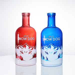 Chất Lượng Cao Vòng Màu Đỏ Màu Xanh Màu Rỗng 500Ml 700Ml <span class=keywords><strong>750Ml</strong></span> In Whisky <span class=keywords><strong>Vodka</strong></span> Tinh Thần Rượu Gin Chai Thủy Tinh - Product Image 2