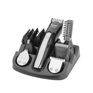 Pour <span class=keywords><strong>Kemei</strong></span> KM-<span class=keywords><strong>600</strong></span> tondeuse à cheveux professionnelle 11-en-1 multifonction électrique tondeuse à barbe en acier inoxydable Machine de découpe de cheveux pour - Product Image 1