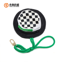 Cordon de téléphone universel tressé en corde avec mini pochette ronde, anti-perte, réglable, pour smartphone, à porter en bandoulière