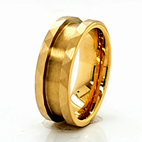 18 Karat 24 Karat vergoldeter Wolfram stahl Edelstahl Titan Wolfram Ring Core Blank für Inlay