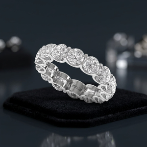 แหวนเพชรทรงกลมเพาะเลี้ยงแบบเอธนิค เงินแท้ 925 ทอง 9K 14K 18K สำหรับผู้หญิง ใช้ในงานหมั้นและงานแต่งงาน - Product Image 5