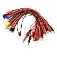Fiche banane 4mm vers XT90 XT60 AS150 EC5 TRX Tamiya Deans T Plug Câble de charge 12AWG 30cm pour RC Lipo Battery Toy Accessoires