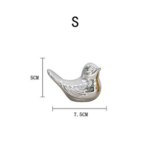 Light Luxury Cute <b>Bird</b> Tit Silver Ceramic Decoration for Home Tabletop Craft Home Decorative Accessories Animal Home <b>Decor</b> - Product Image 6