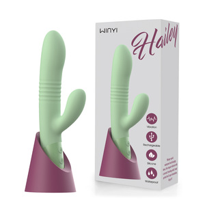 10-Tốc Độ Tần Số Kính Thiên Văn Silicone <span class=keywords><strong>Vibrator</strong></span> Cho Người Lớn Dễ Dàng Sử Dụng Cơ Sở Từ Tính Sạc Masturbator - Product Image 5