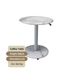 ADA Fabricante Círculo Móvel Altura Ajustável Elegante Mesa De Café Elevador De Gás Sala De Estar Mesa De Chá Com Rodas - Product Image 1