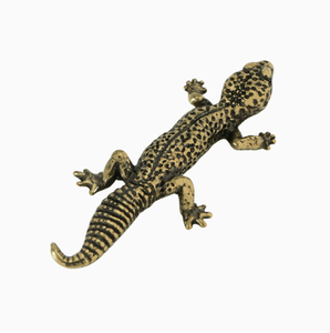 Adornos <span class=keywords><strong>de</strong></span> Latón con Forma <span class=keywords><strong>de</strong></span> Lagarto, Estatua <span class=keywords><strong>de</strong></span> Gecko con Manchas, Colección <span class=keywords><strong>de</strong></span> Artesanías - Product Image 5