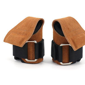 أحزمة معصم لرفع الأثقال مضادة للانزلاق أحزمة معصم رفع الأثقال جلدية مزدوجة لتدريب القوة في صالة الألعاب الرياضية - Product Image 4