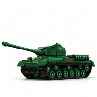 Modelo Militar del Tanque Pesado Soviético IS-2 de la Segunda Guerra Mundial, Bloques de Construcción de Plástico ABS, Juguete Educativo Histórico para Armar