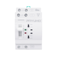 PNYUHO PYA-R63L Saklar Transfer Otomatis PC 63A 2P 3 Fasa Kapasitas Pemutusan 6kA Pengontrol ATS Ganda untuk Rumah Tangga PV Solar