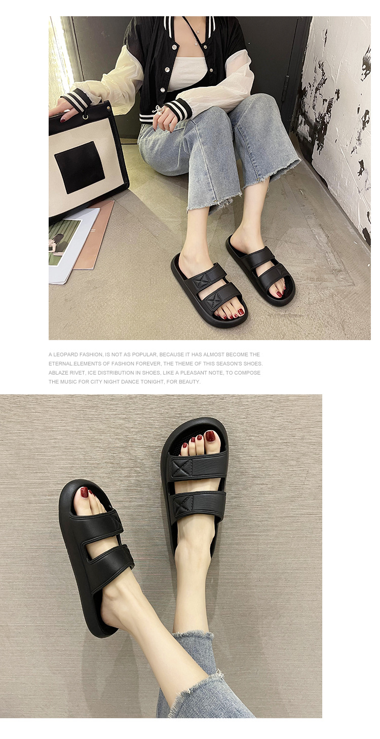 Summer Non-slip Outdoor Slides Sandals Soft Sole Indoor Bath Sandals Slippers Women Men