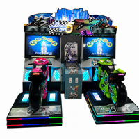 Nouvelle machine de jeu d'arcade 2 joueurs, course de voitures à monnayeur, équipement de divertissement dynamique de simulation de conduite pour salles de jeux