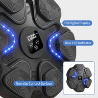 Machine d'entraînement de boxe murale intelligente multifonctionnelle avec musique et éclairage, en ABS+PU, pour tous les âges, pour la pratique du punching sur cible