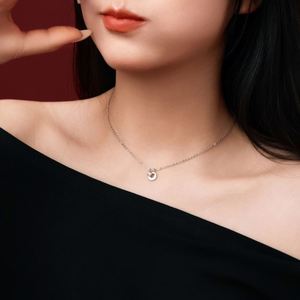 Dylam 5A Cubic Zirconia Alphabet <b>Pendant</b> Necklaces Charms Women -O- <b>Initial</b> Letter Link Chain Necklace 2 Colors 45cm New Design - Product Image 6
