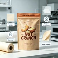 Sachets personnalisés à fermeture éclair avec logo, en Mylar et aluminium laminé, recyclables pour le stockage du sucre et des aliments