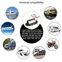 12v 6 Led plaque d'immatriculation lumière coffre interrupteur pour Suv Vans camion remorque feu arrière avertissement lampe arrière voiture ampoule accessoires